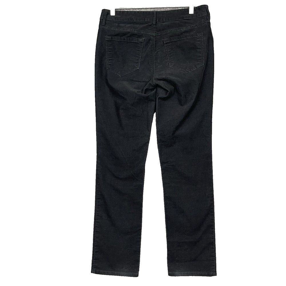 Loft Jeans Womens 6 28 Black Corduroy Modern Straight Cords Minimalist Stretch - Picture 3 of 12